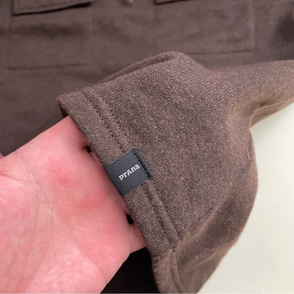 PrAna Men’s Brookland 1/4 Zip Sweater Pumpernickel Brown Size Large New - Picture 3 of 10